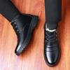Winter Herren Baumwollschuhe gefüttert verdickt High-Top dicksohlig warm und bequem in älteren Vaterschuhen lässige Herren Baumwolllederschuhe