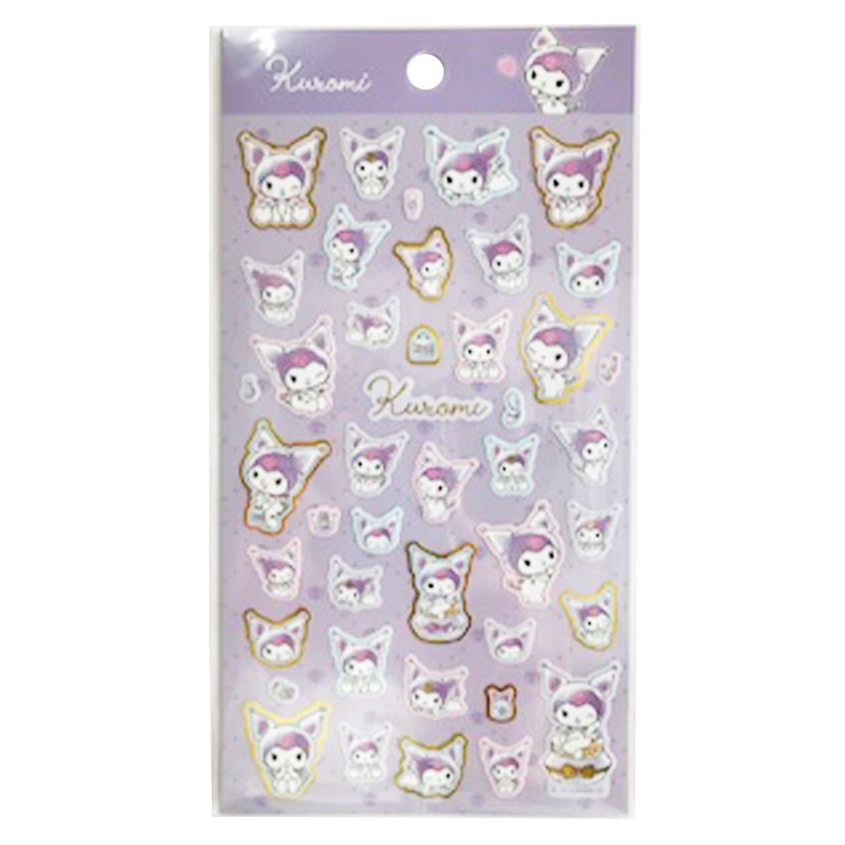 Наклейки Sanrio Kuromi Куроми Акварельная косметика
