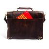 Handmade Vintage Leather Briefcase: British Design, Laptop Bag