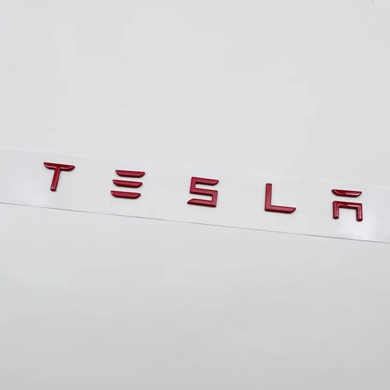 Car Logo Sticker Trunk Label Decals Decoration Accessories For Tesla Model 3 Model S Model X Model Y Cybertruck Roadster SpaceX