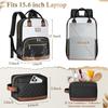 2Pcs Women Travel Backpack Work Waterproof Business Backpacks Outdoor College Carry On Backpacks Casual Bag with Small Bag
