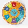 10-inch 25cm Learning Early Education Automatic Time-to-time Radio Clock Home Living Room Bedroom Mute Clock Hanging