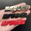 FD-10Car Styling 3D VR6 Metal Chrome Zinc Alloy Emblem Body Badge Sticker for Golf R32 Passat CC R36 GT Touareg Phaeton