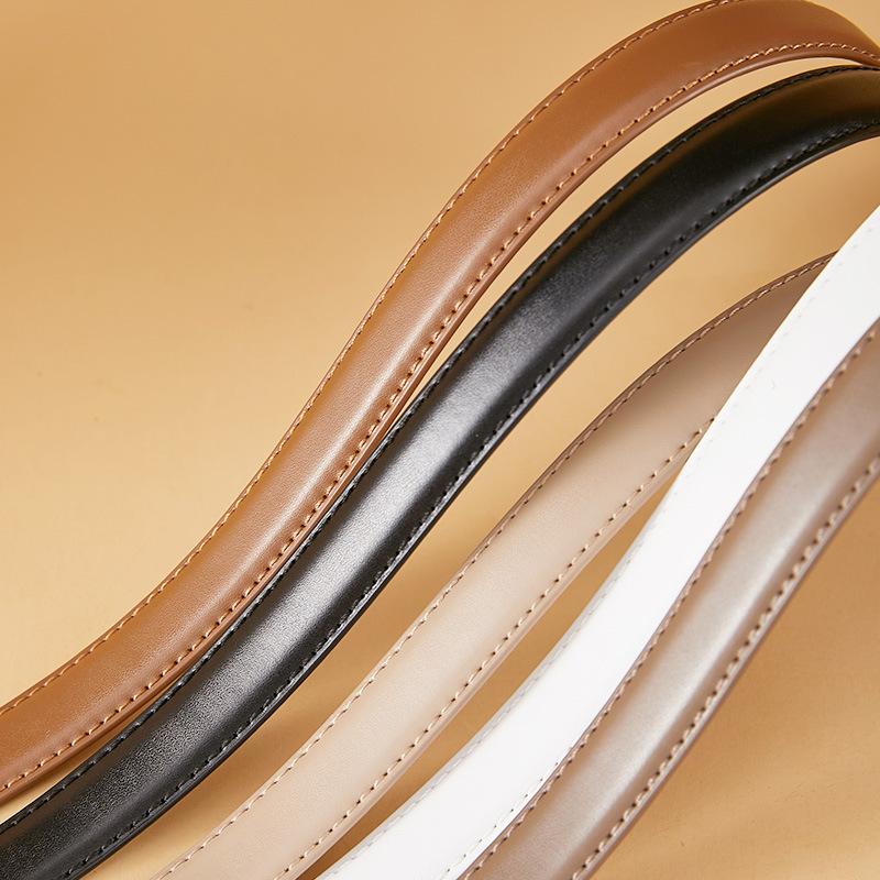 Women'S Belt Waist Women'S New Fashion Skirt Decoration Simple Dress Accessories Cowhide Thin Belt Women