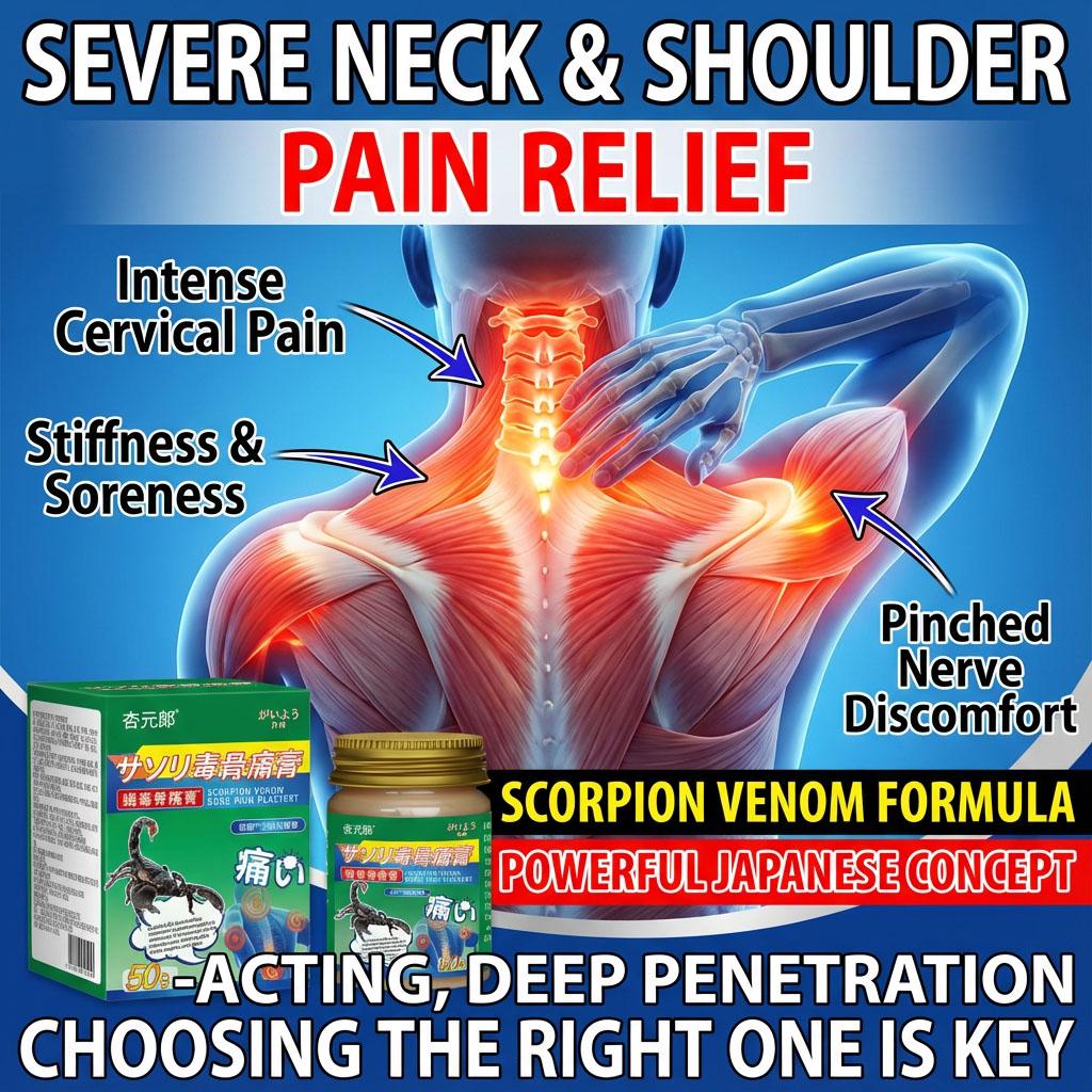 50g Scorpion Venom Extract Balm for Cervical Spondylosis Soothing Neck Shoulder Joint Muscle Discomfort Relief Care Cream