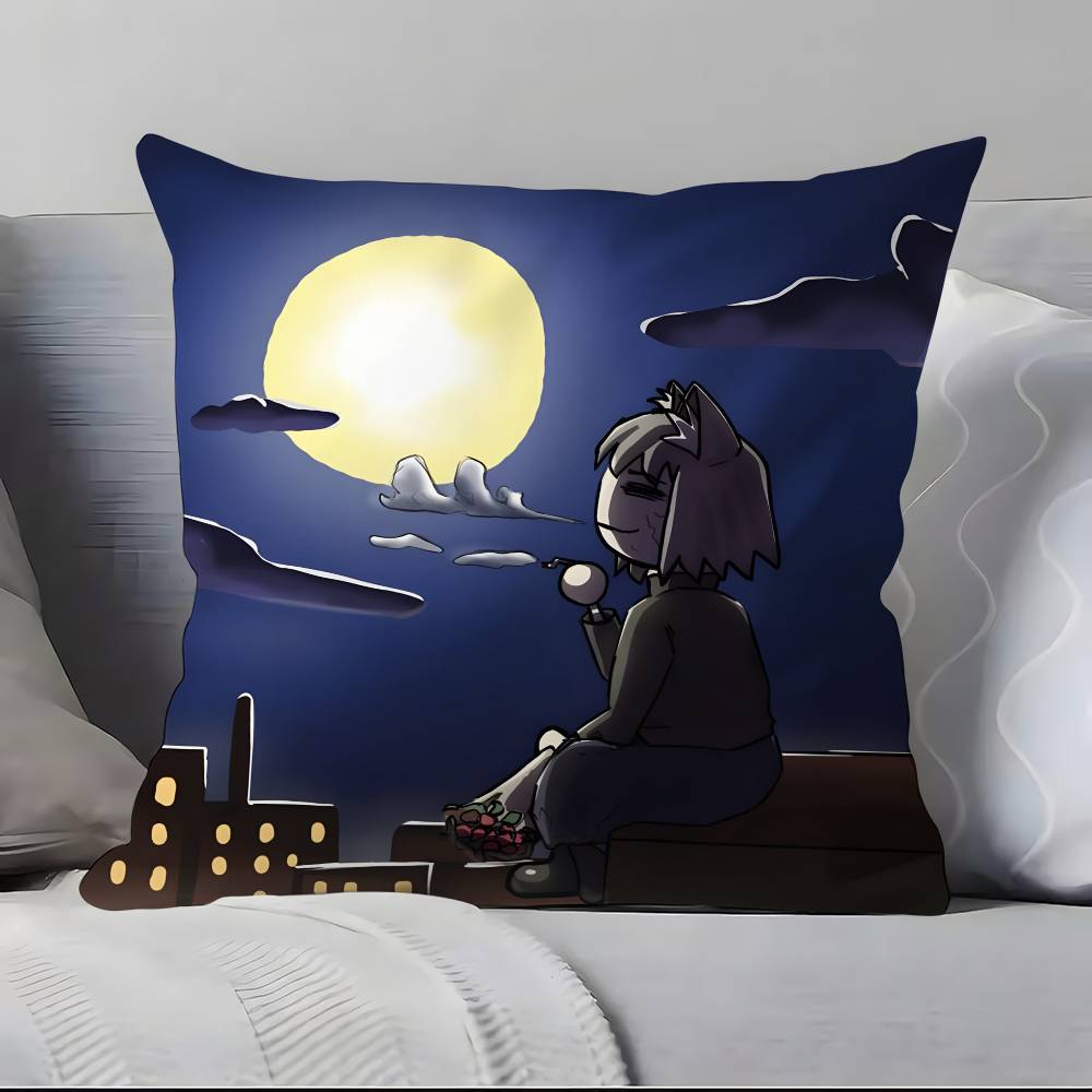 Neco Arc F-F-Lustig M-Meme K-Kawaii Kissenbezug Kissenbezug Weich Hautfreundlich & Bequem Mit einem Verdeckten Reißverschluss