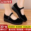 Cloth Shoes Work Shoes Women's Shoes Soft Soles Not Tired Feet Flat Shoes Black Shoes Elderly Shoes Single Shoes