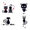 Self-Adhesive Cartoon Cat Stickers For Decor Simple To And Removable Switch Stickers Wall