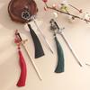 New Punk Metal Sword Tassels Hairpin Chinese Style Simple Hair Sticks For Women DIY Hairstyle Design Tools Accessories