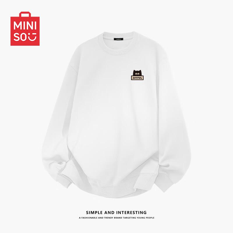 MINISO Men's Z Series Relaxed Fit Crewneck Sweatshirt