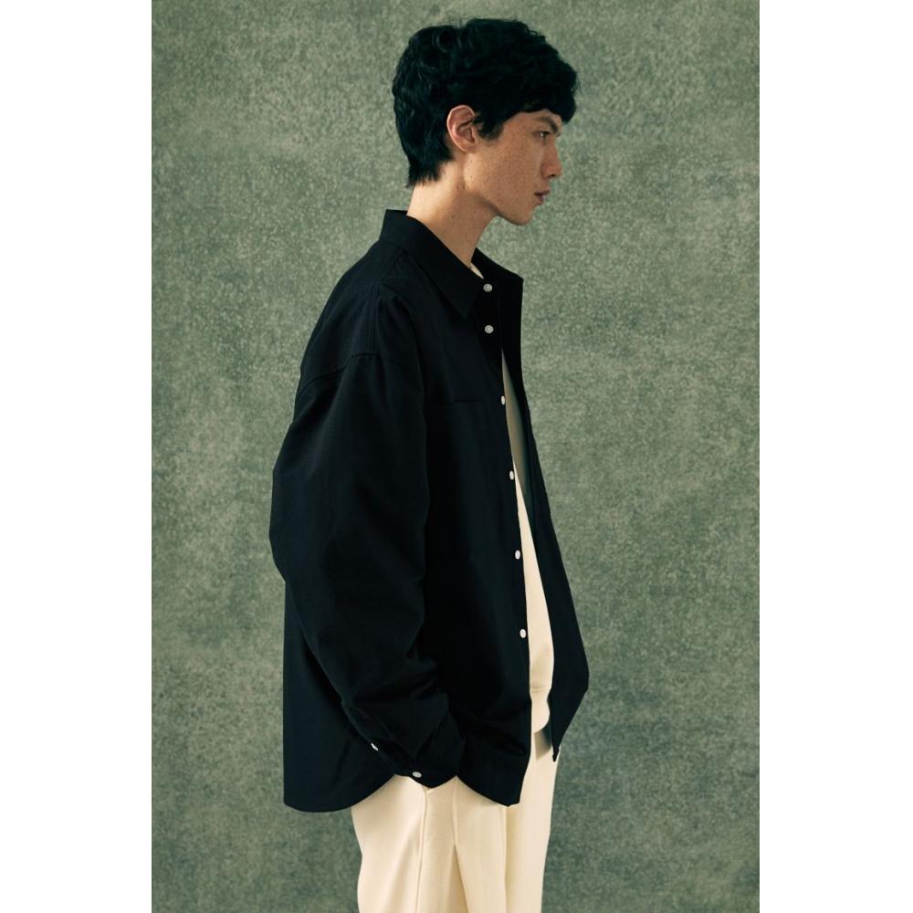 H M Loose Fit Oxford sHirt Black