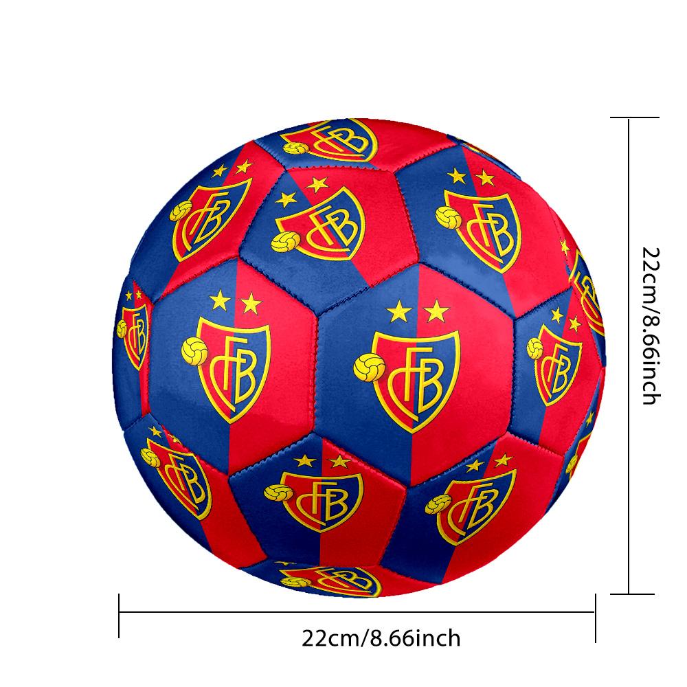 FC Basel 1893 Pallone da Calcetto Indoor Taglia 5 Colorato Per Tutte le Età Cucito a Macchina PVC Pronto per la Competizione Resistente Alta Rimbalzabilità