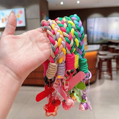 Creative Cartoon Lanyard Wrist Strap Cute Fruit Pendant Anti-Loss Mobile Phone Holder Colorful Hand Strap Mobile Phone Landyard
