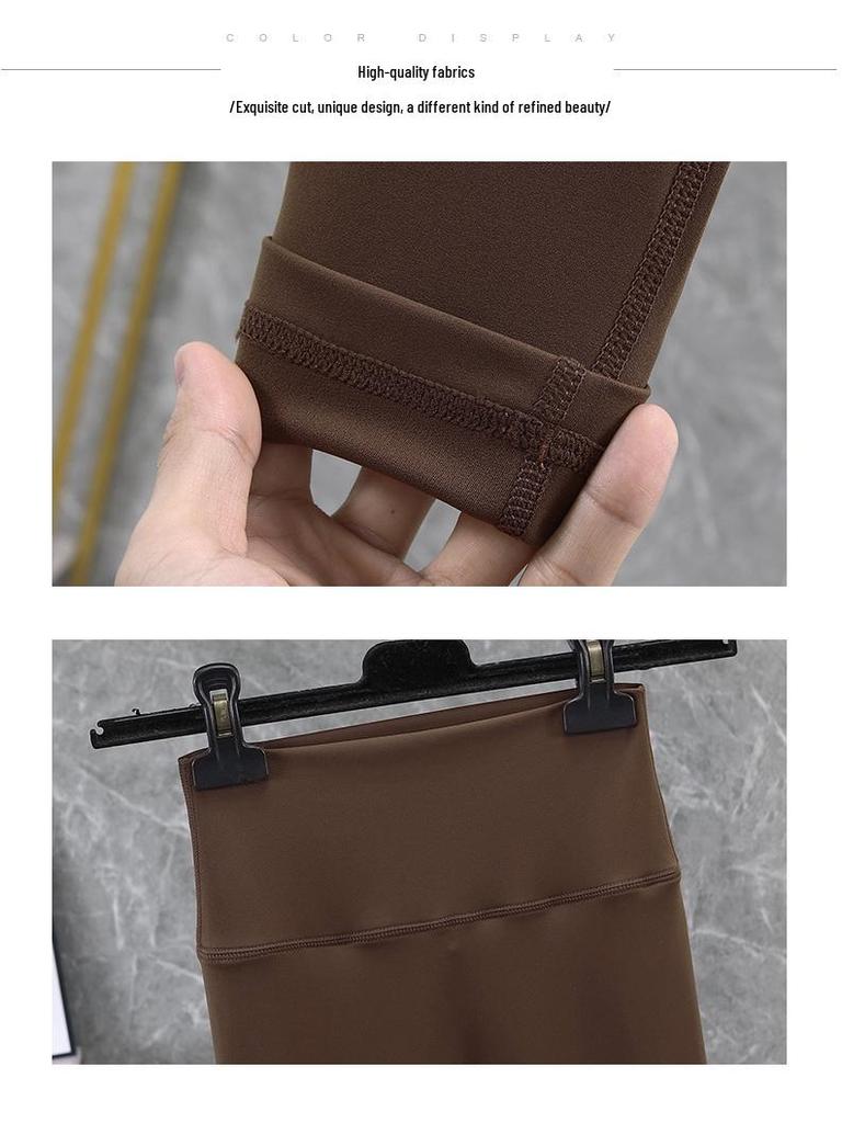 Damski strój do jogi i biegania z wysokim stanem, szybkoschnący - Podnoszący biodra, zestaw fitness na wiosnę/jesień