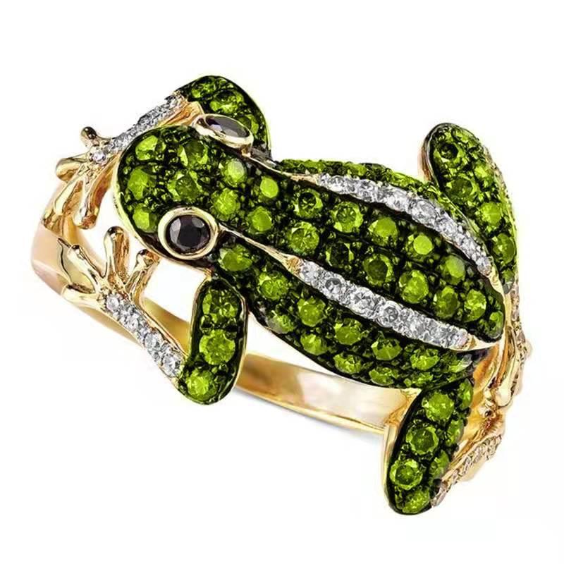 2025  Jewelry Mixed Styles Creative Lovely Frog Panda Sea Turtle Snake Animal Female Ring for Women Party Accessories