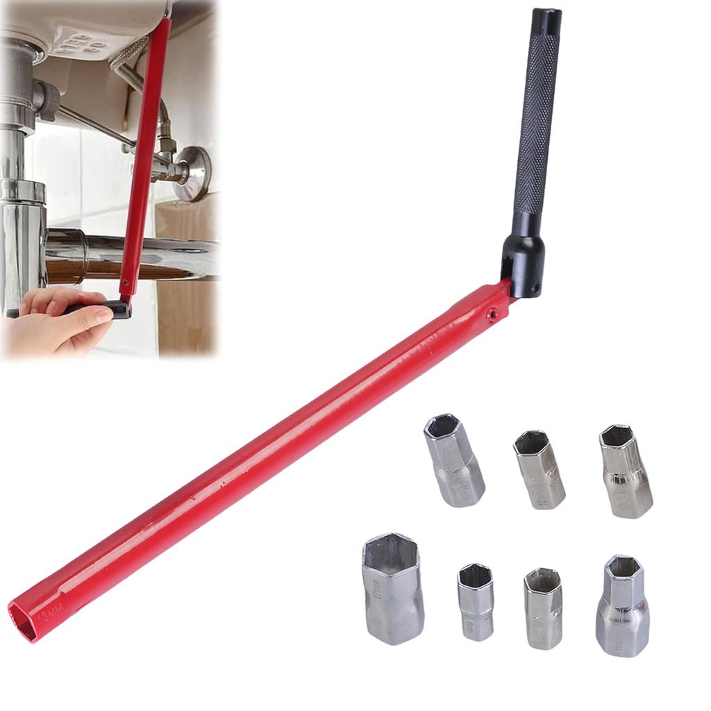 Stand Tap Nut Wrench 8-17mm for Sink Fixtures Tap Tool Tap Key Sink Tap Nut Wrench Basin Wrench Installation Tool