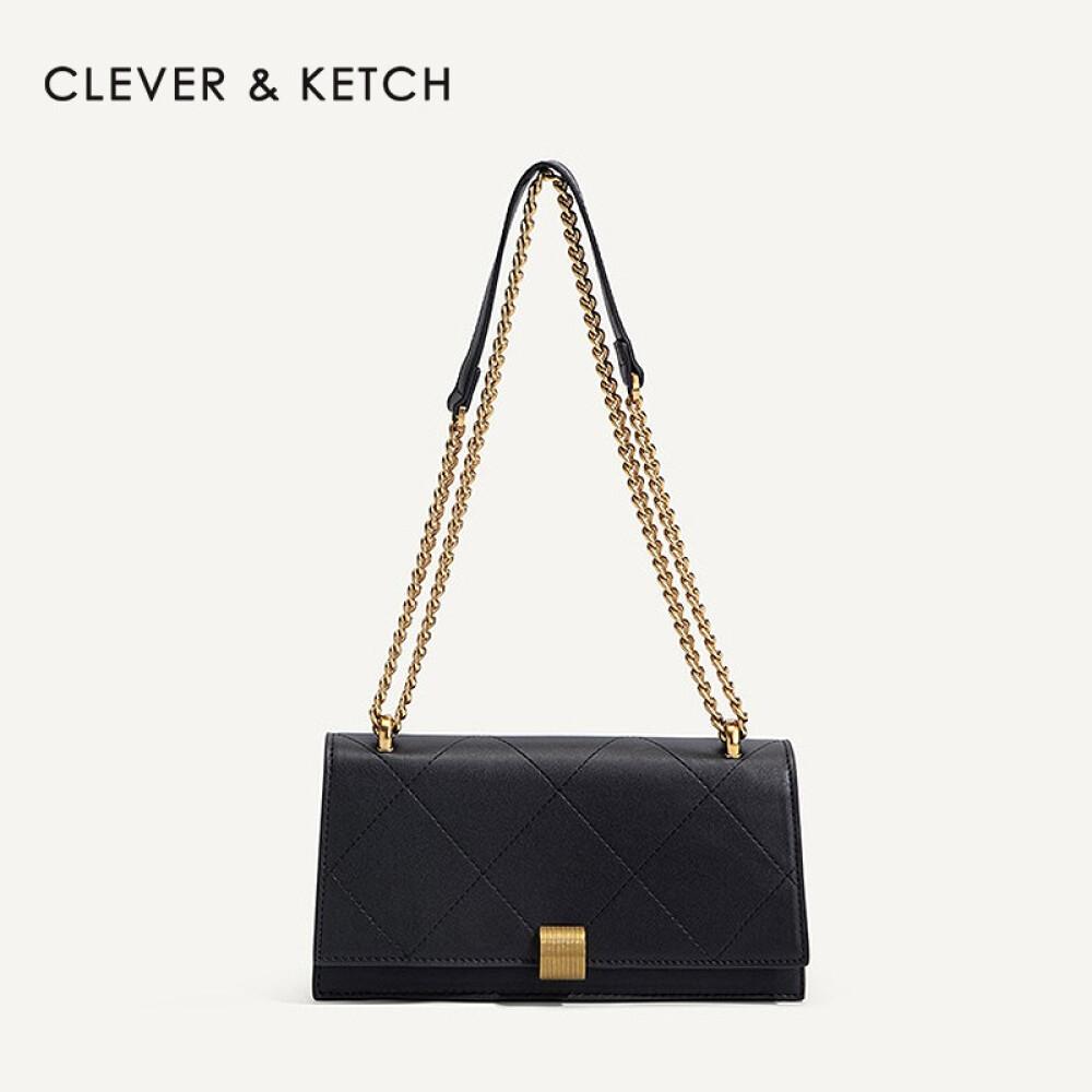 

Женская сумка, модная сумка через плечо на одно плечо, сумка подмышками, маленькая квадратная сумка на цепочке, подарок на день рождения, длина 25 см, ширина 7 см, высота 14 см чёрный