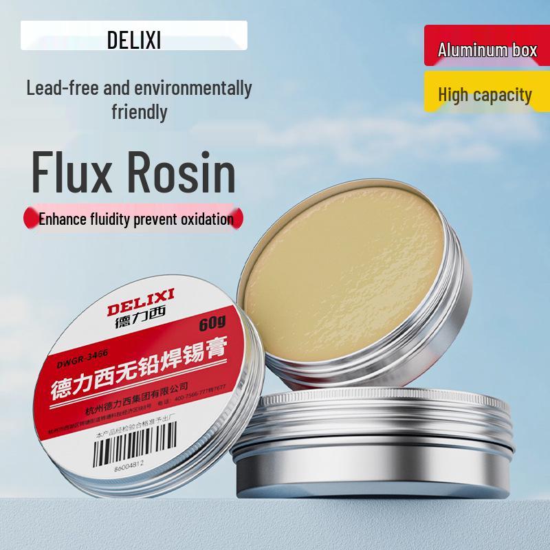 Delixi Eco-Friendly Lead-Free Solder Paste & Flux for Repair and Welding