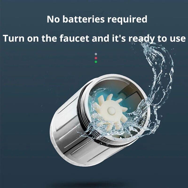 Grifo LED de 3 Colores Sensible a la Temperatura de la Luz Ahorro de Agua Luz de Chorro Aireador de Grifo Boquilla de Grifo Para Cocina Baño