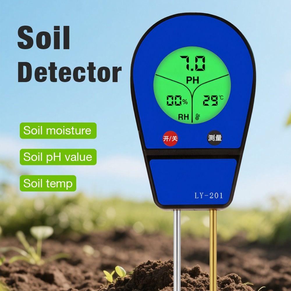 No Battery Soil Moisture Meter Temperature Tester Hygrometer Dial Farm Gardening