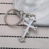 Vintage Cross Keychain Bag Pendant Backpack Decoration Couple Keysholder