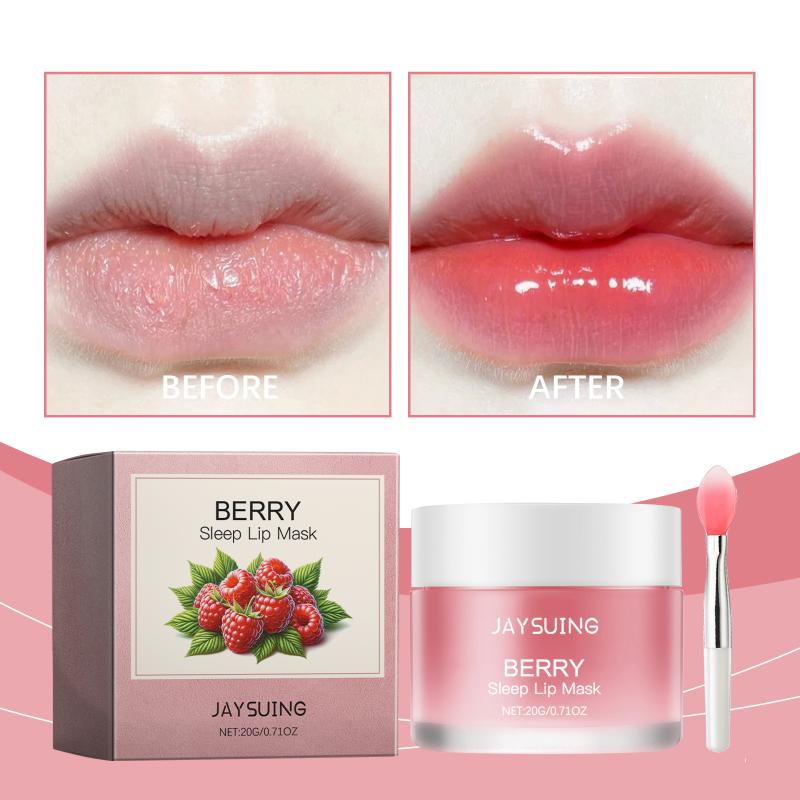 Berry Moisturizing Sleep Lip Mask Deep Nourishing Removing Dead Skin Reduce Lip Lines Prevent Cracking Gentle Hydrating Lip Mask one size