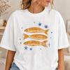 Blue Star Sardines T-Shirt, Coastal Fish Graphic Tee, Y2K Streetwear Shirt, Vintage Retro Comfort Colors® Unisex Gift