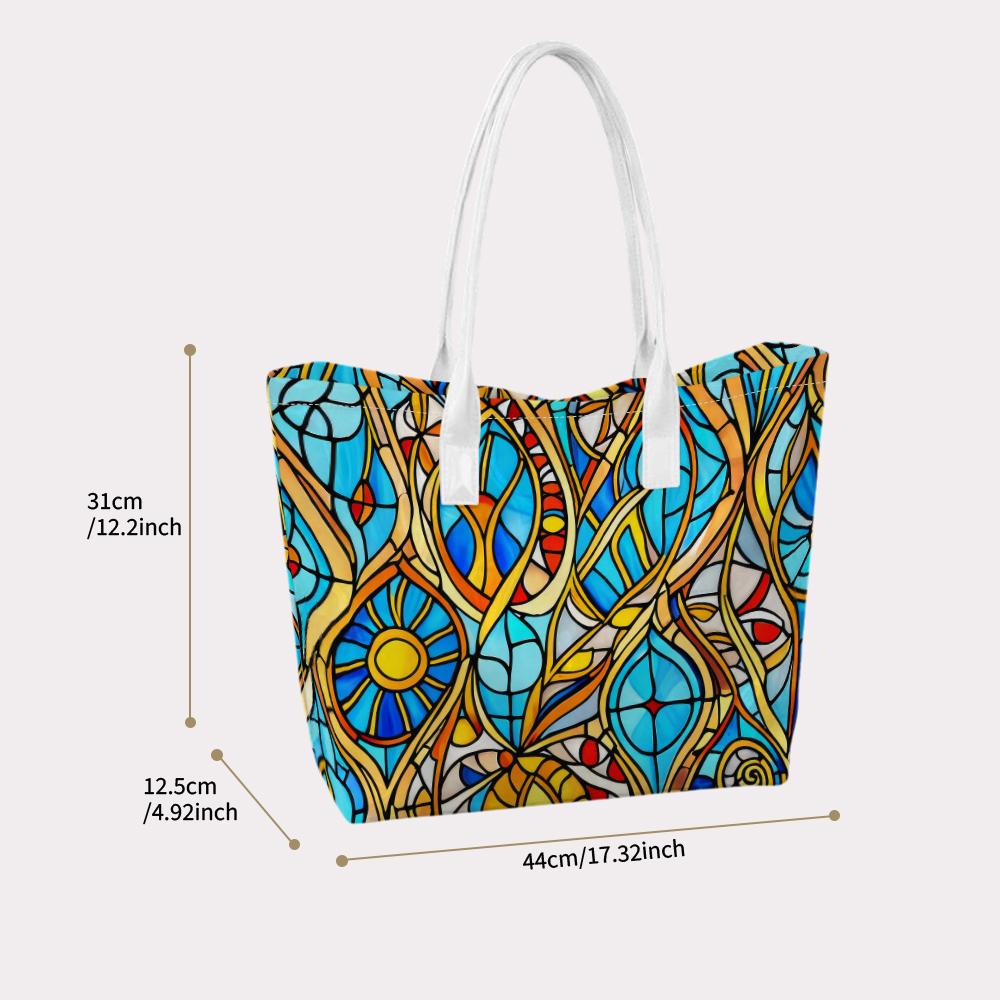 Stained Glass Art Tote Bag Daily Use Handbag