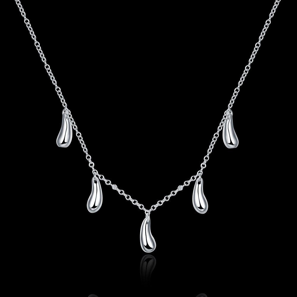 Jewelry Water Drop Necklace Bracelet Necklace Earrings 4-Piece Set Exquisite Jewelry Women'S Accessories Same
