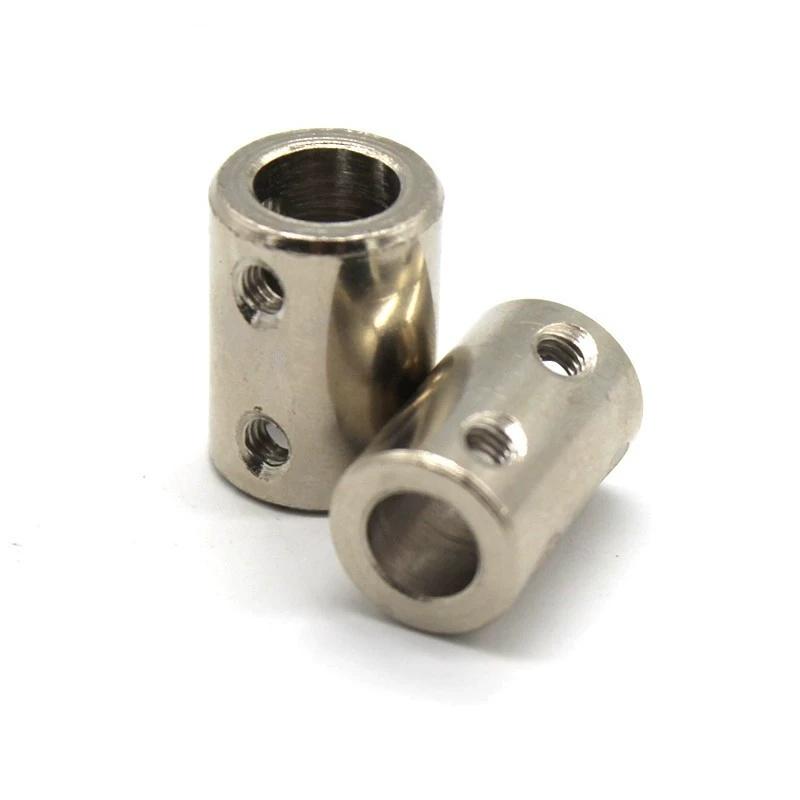 3/4/5/6/6.35/7/8/10 45# Steel Rigid Shaft Coupling Coupler Motor Transmission Connector Sleeve DIY Motor Parts