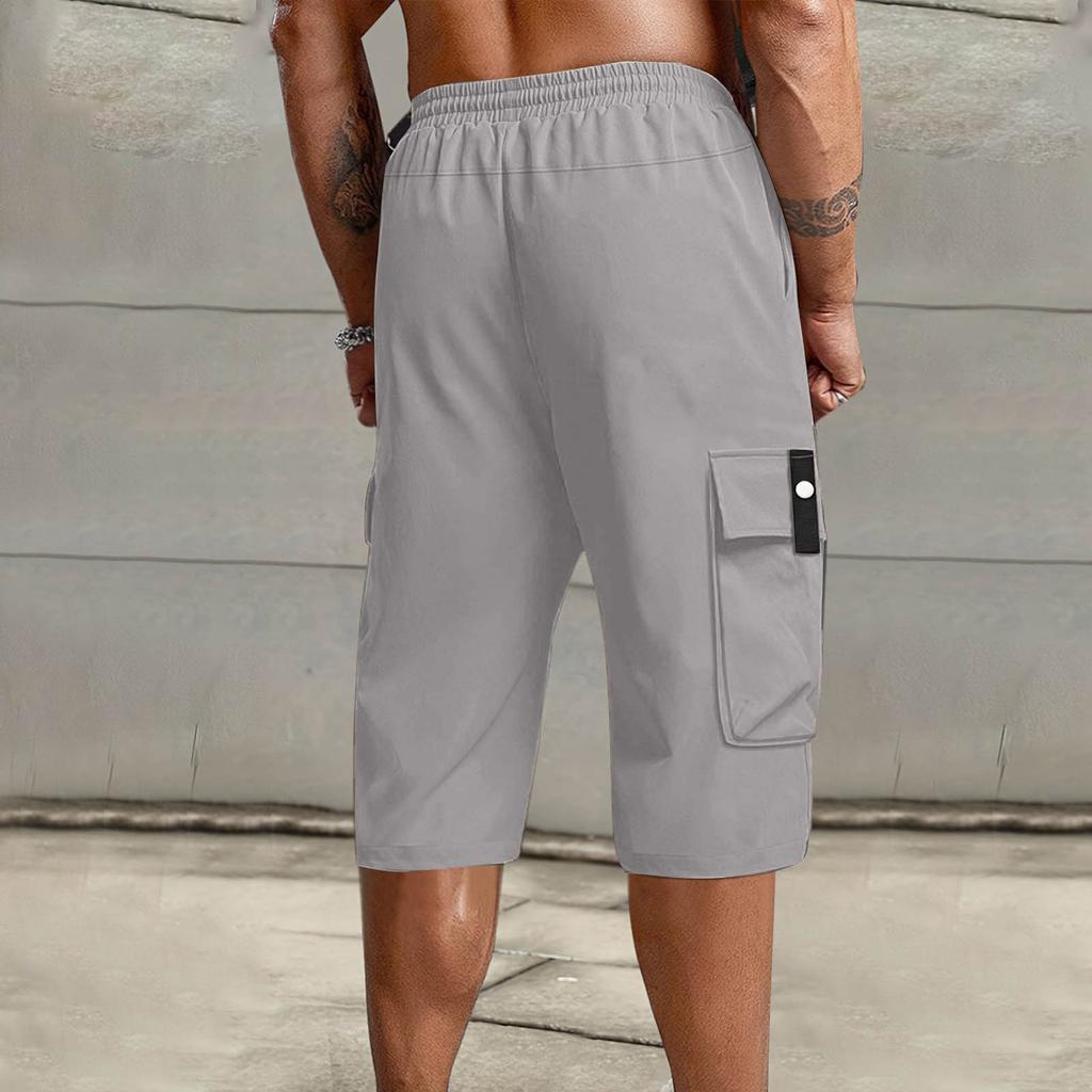 Men's Lace-up Sweatpants Men's Cargo Shorts Casual Pants