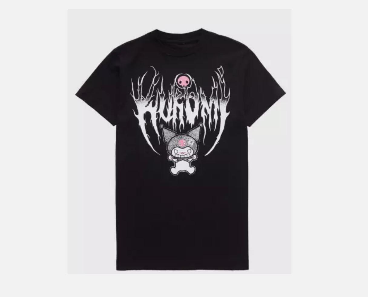 Металлическая футболка Kuromi Размеры S-5XL S