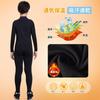 Sports Innerwear Set for Compression Sports Undershirt Tights and for [Sillictor] Kids, Fleece-lined, High-neck Wear, + [warm Breathable,