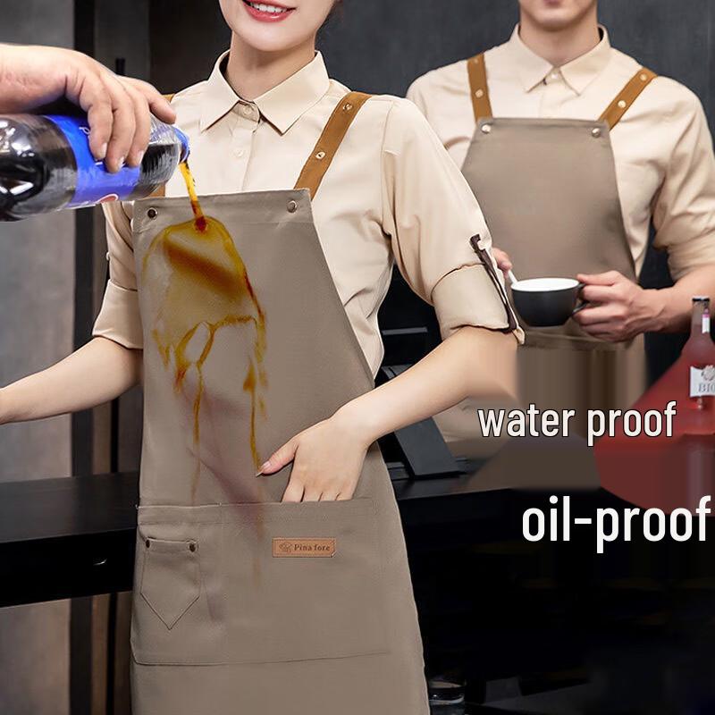 Tingle Waterproof and Oil-Resistant Canvas Apron