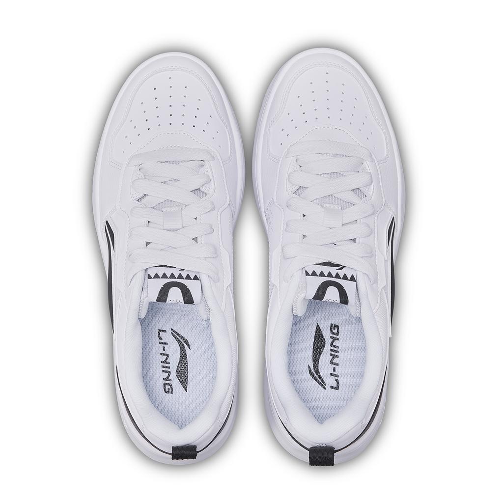 Li Ning Chuyun Versatile Trendy Lightweight Breathable Height Increasing Low Top Skate Shoes Men Sneakers Standard-White AGCV189-2