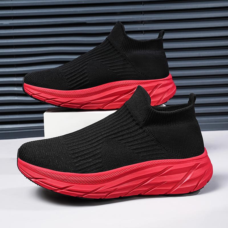 Women's Sneakers Slip On Men Socks Shoes Breathable Couple Running Shoes Lightweight Soft Footwear Casual
