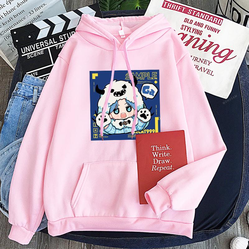 Japan Anime SK8 The Infinity Hoodies Women Harajuku Cartoon Skateboard Langa Graphic Winter Warm Fashion Oversized Sweatshirts
