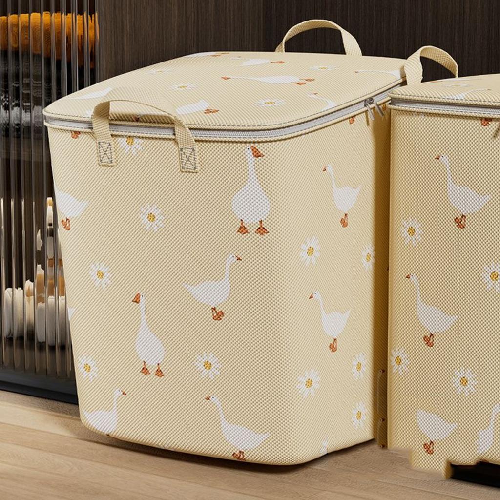 Quilt Organizer Aufbewahrungstasche mit Griff, tragbar, faltbar, Quilt-Tasche, Kleiderschrank, Kleidung, Aufbewahrung, staubdicht, Organizer mit großer Kapazität