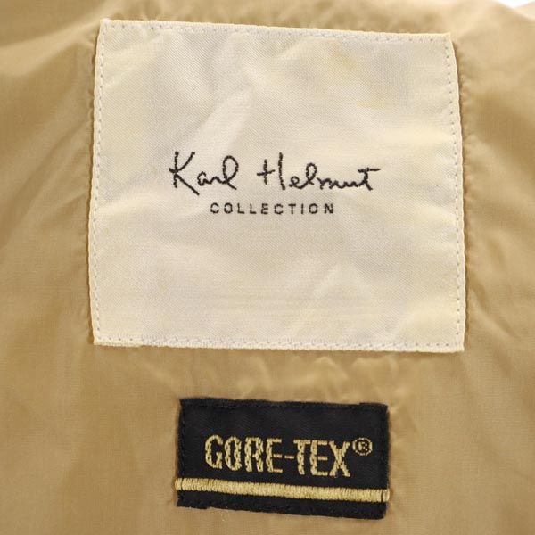 Karl Helmut Gore-Tex Long Sleeve Nylon Jacket Khaki Logo Men's Used