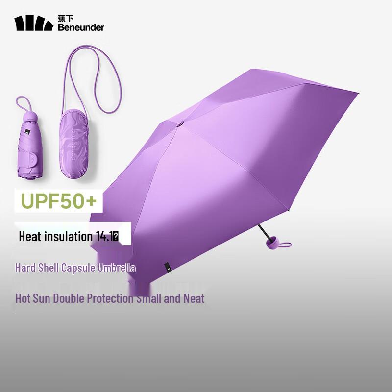 Beneunder Anti-UV Five-Fold Capsule Travel Umbrella