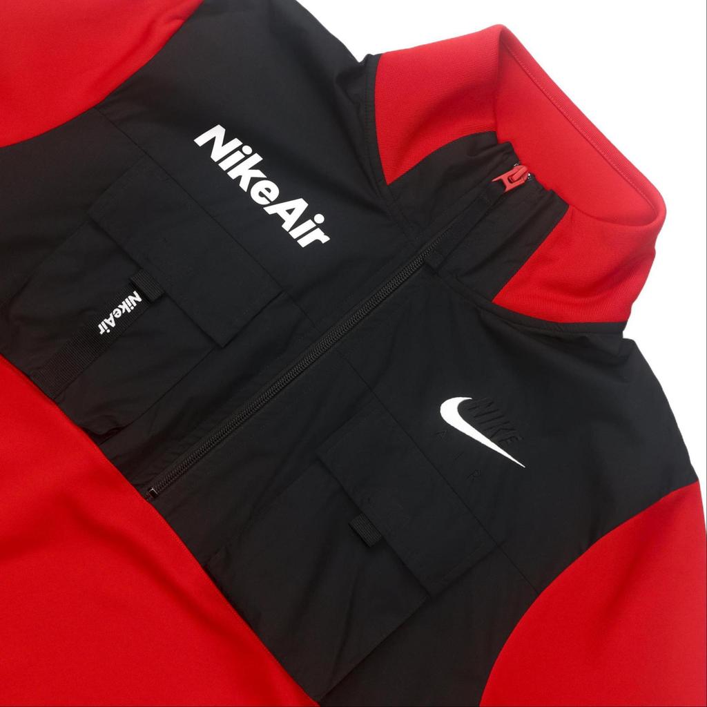 Nike Half-Zip Pullover Top Men Tops Red CU4169-657