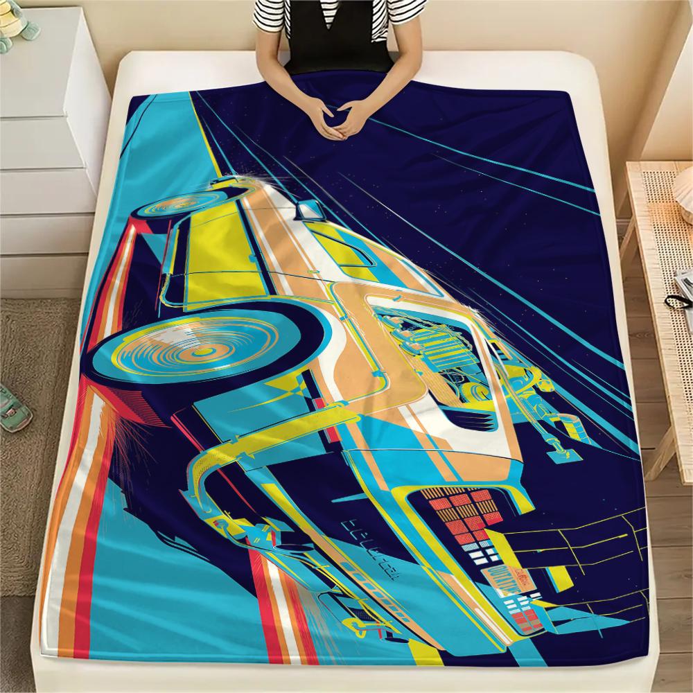 

1 шт. Фланелева ковдра з мультяшним принтом, Висока якість, Зручна для всіх сезонів, Декор для дому, Тепло та затишок, Ідеальний подарунок на Різдво, День народження 80cm x 120cm