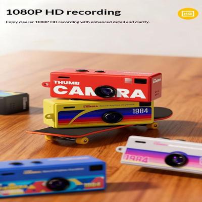 Digital Camera 0.96 Inch Keychain Camera Retro Support Memory Card 1080P Very Small Camcorder Video Recorder With Flash