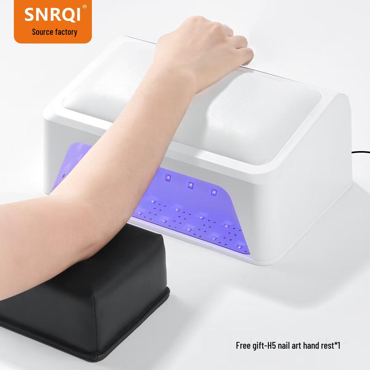 

Slanted Hand Rest L6 Nail Lamp: High Power, Quick-Dry, Large Space for Gel Nails.