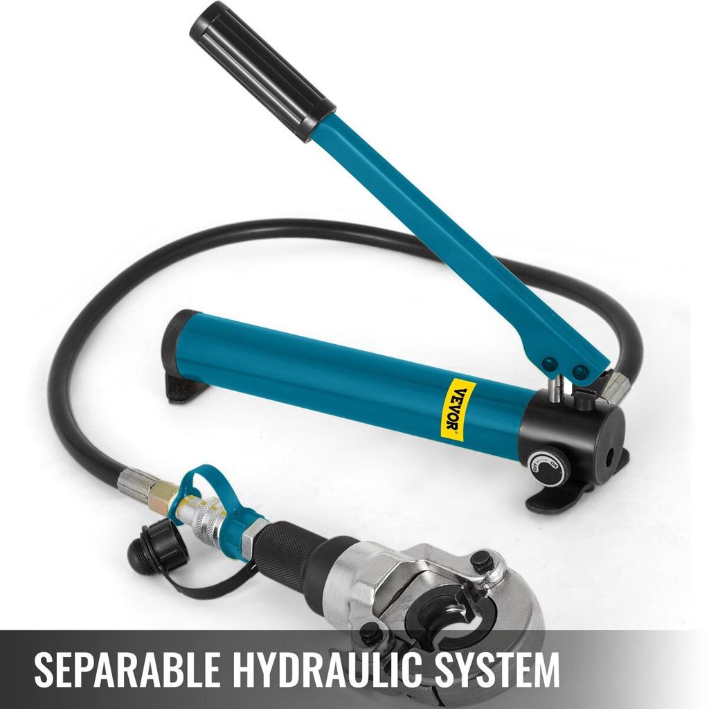 6T Hydraulic Crimping Tool V12-28mm TH16-32mm Press Pliers, V-shaped/TH-Shaped Pipe Crimping Pliers, Jaws 360° Head Hand-Held Press Pliers PE-X