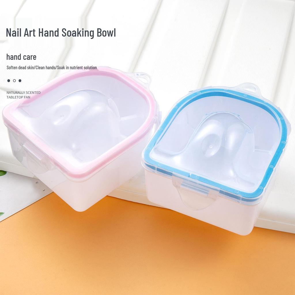 Nail Art Kit: Double-Layer Soak Bowl & Cuticle Softener in Random Colors