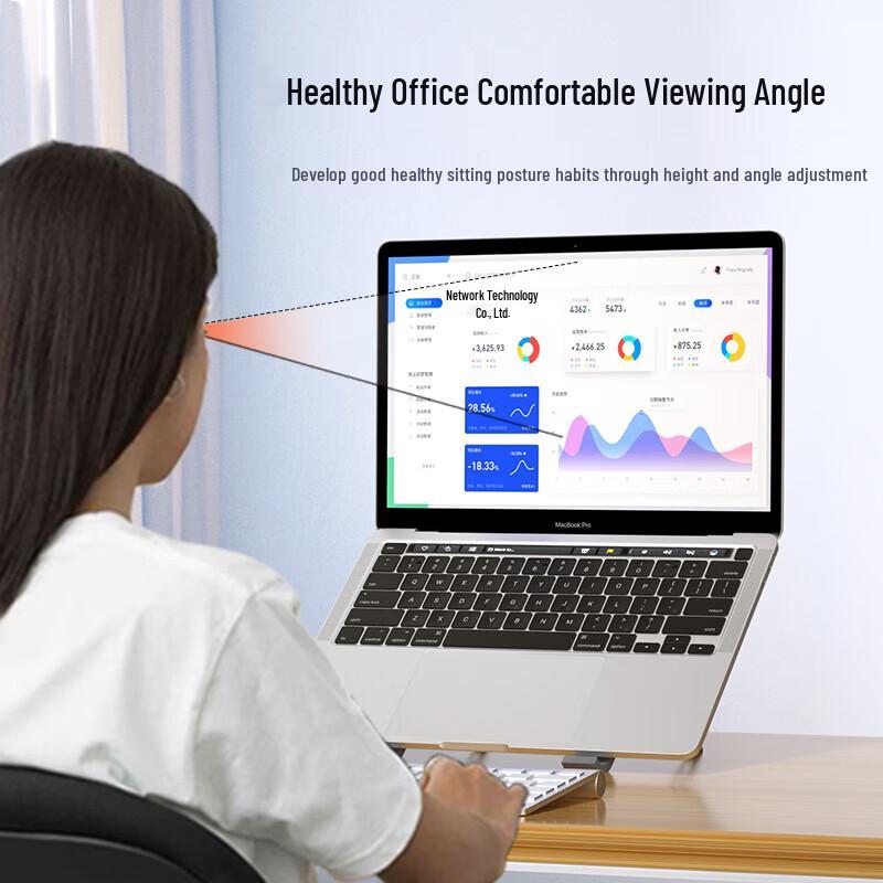 Ecola Adjustable Aluminum Laptop & Monitor Stand