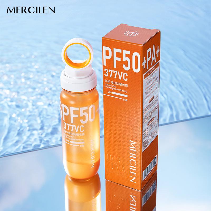 Mercilen 377 Special Care Whitening Sunscreen Spray 100Ml - Uv Protection, Anti-Spotting, High-Powered Sunscreen Spf 50+