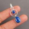 Natural Lapis Lazuli Gemstone 925 Sterling Silver Jewelry Handmade Pendant 1.80" PP-10-21