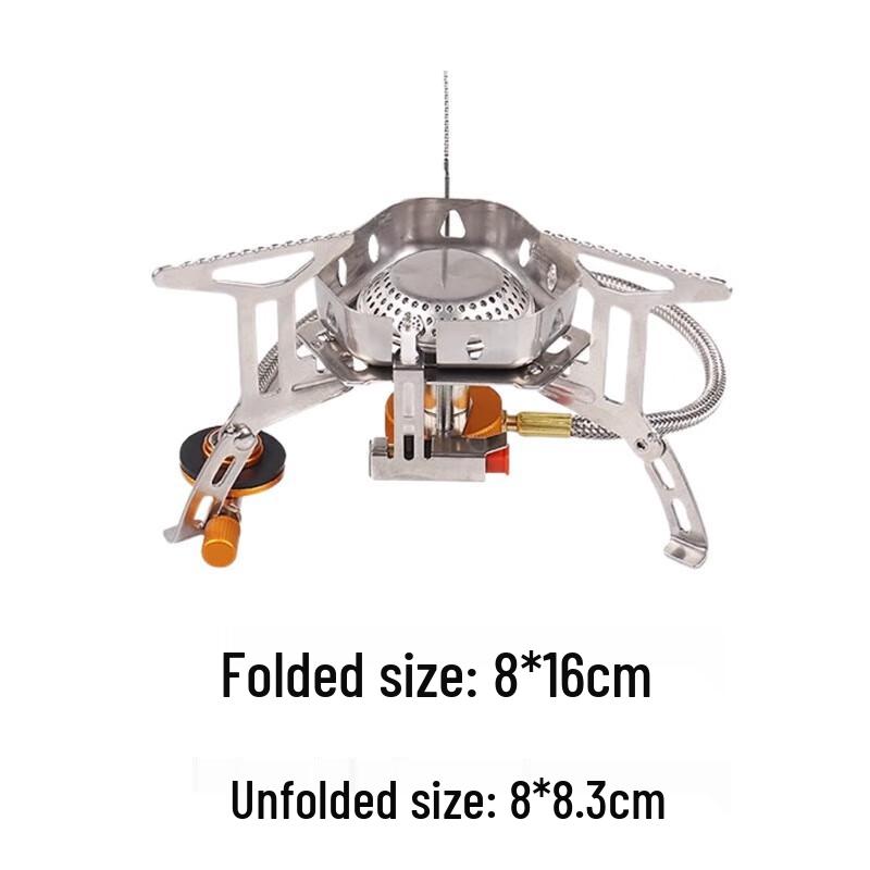 Portable Camping Gas Stove Set with Windshield